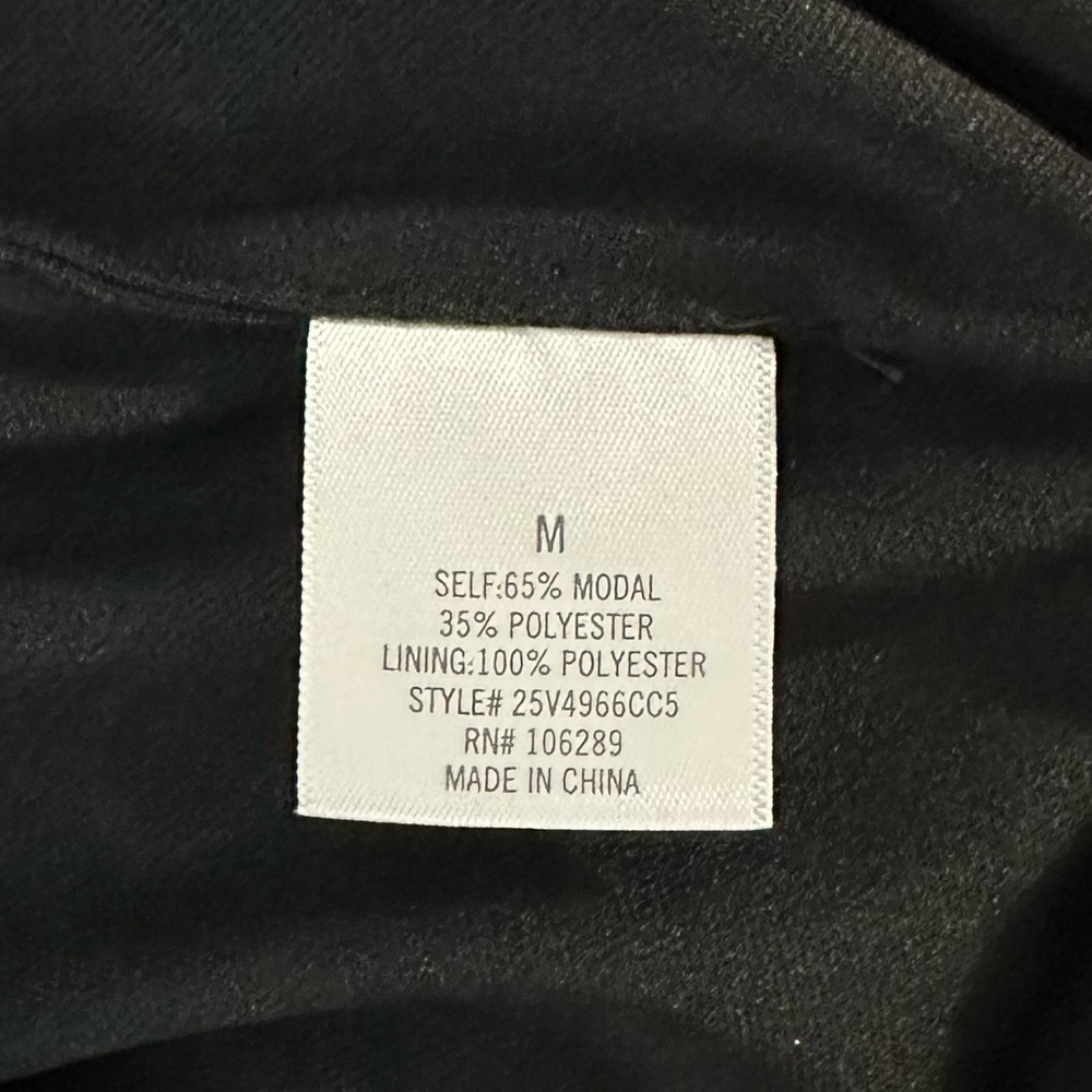 Francesca's Mi Ami Long Sleeve Ruched Crew Neck Bodycon Dress Black Size M - Picture 10 of 11